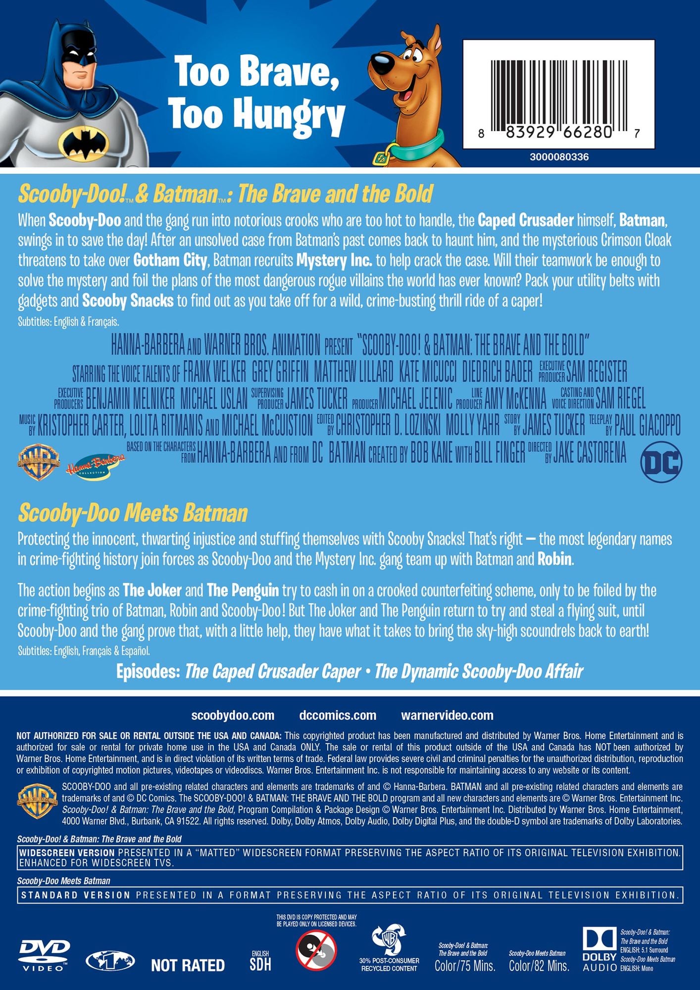 Scooby-Doo! & Batman: The Brave and the Bold/Scooby-Doo! Meets Batman