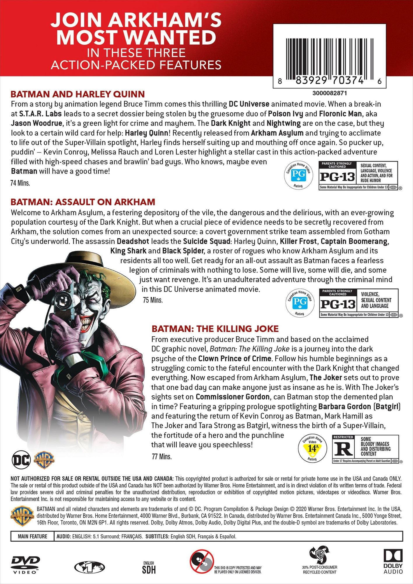 Batman and Harley Quinn: Triple Feature