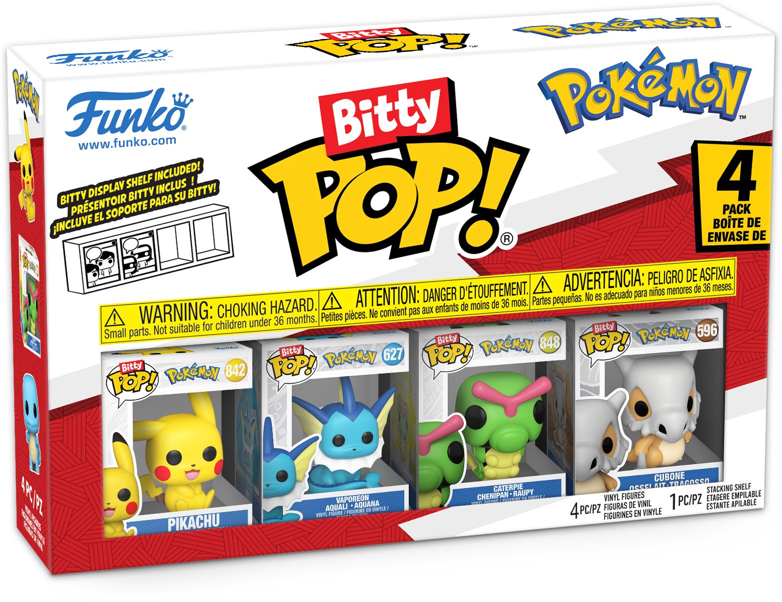 Bitty POP: Pokemon- Pikachu 4 Pack
