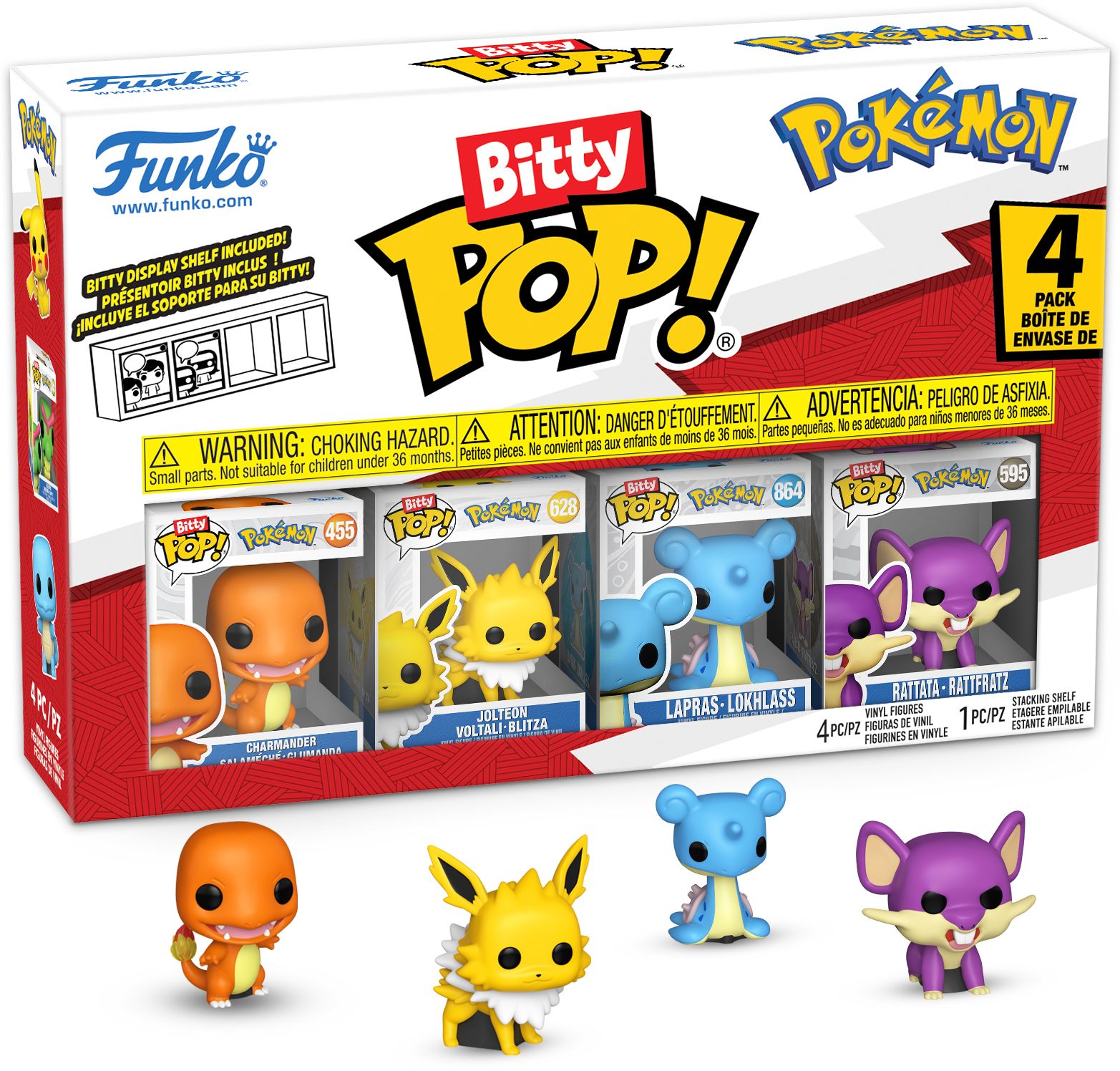 Bitty POP: Pokemon- Charmander 4 Pack