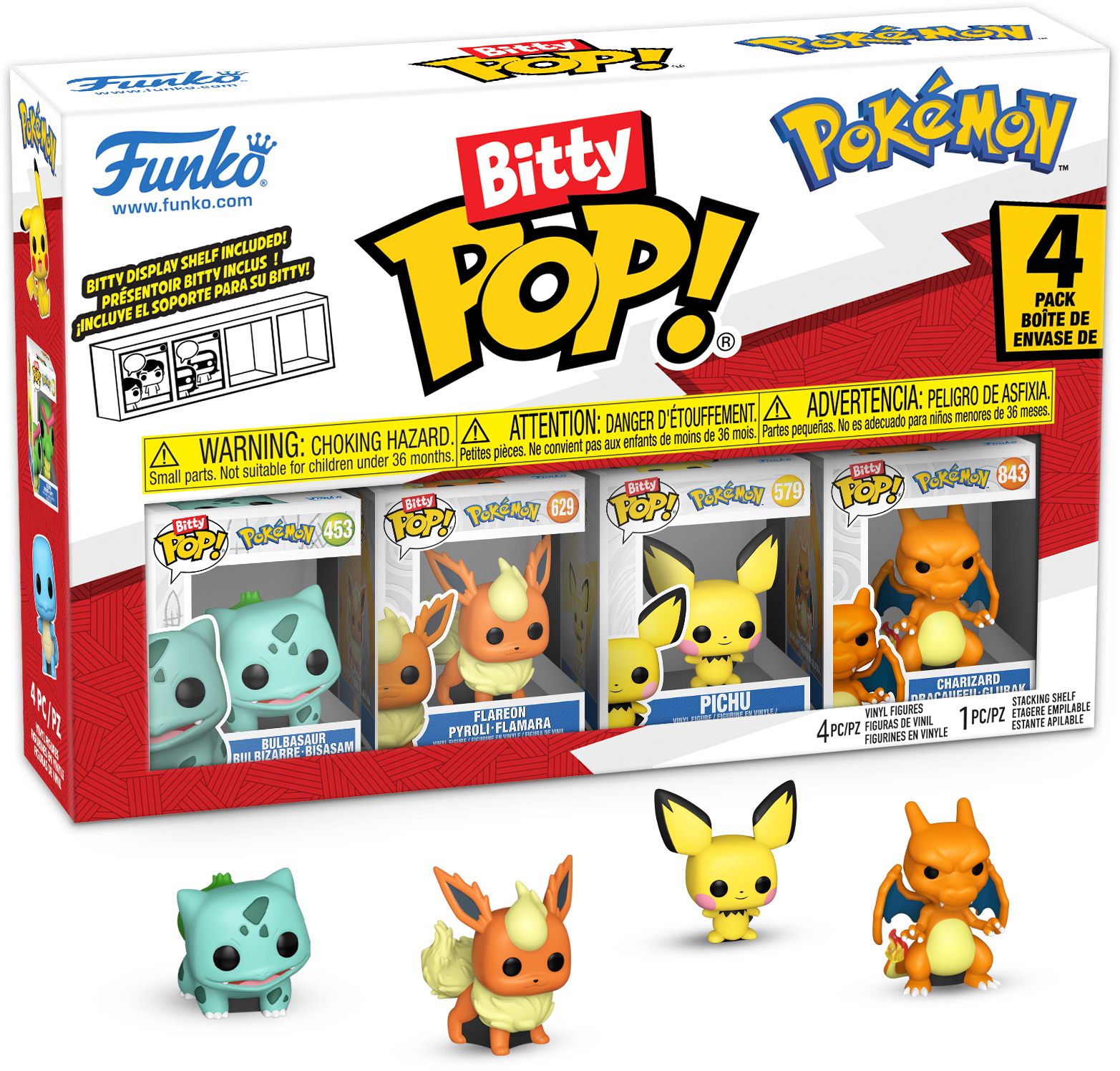 Bitty POP: Pokemon- Bulbasaur 4 Pack