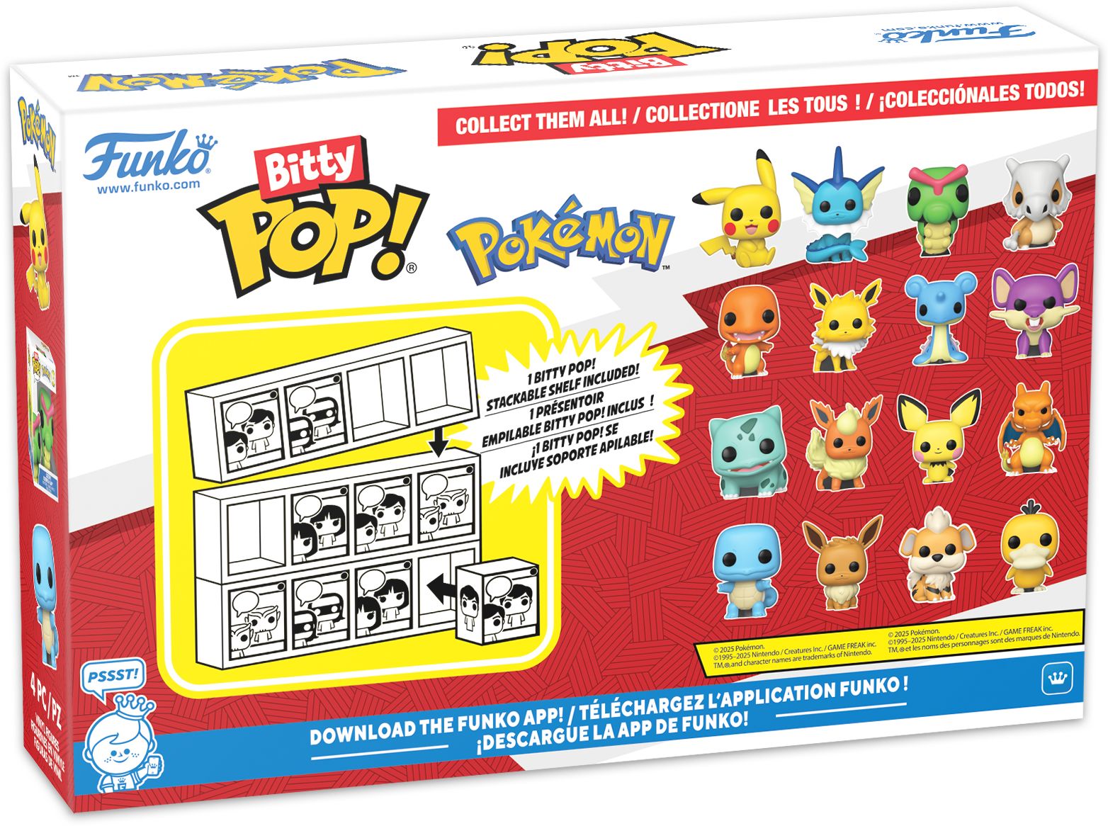 Bitty POP: Pokemon- Squirtle 4 Pack