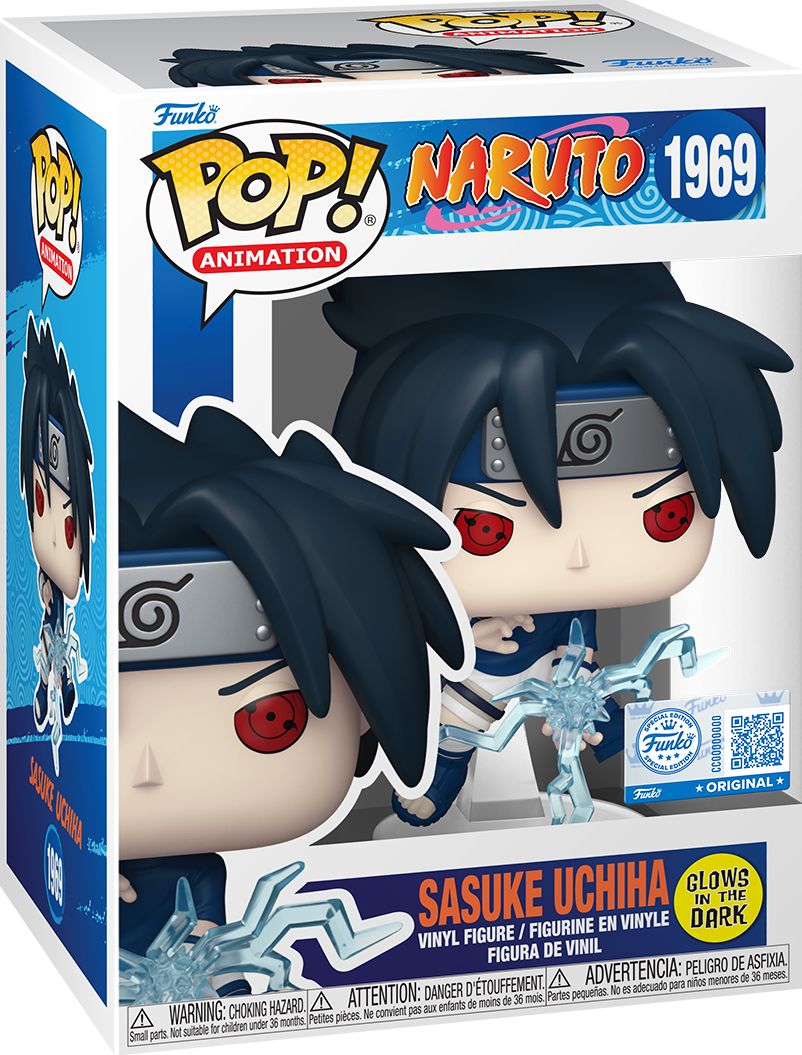 Naruto Sasuke (Chidori) GITD Pop! Vinyl Figure - EE Exclusive