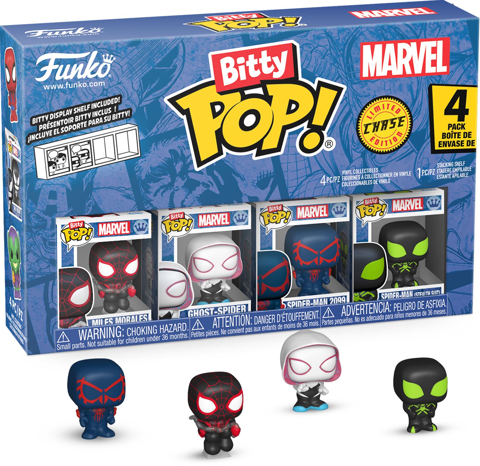 Bitty POP: Spider-Man - Miles Morales 4 Pack