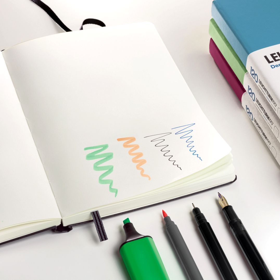 Leuchtturm Port Red Dotted Page Hardcover Edition 120 Medium Notebook