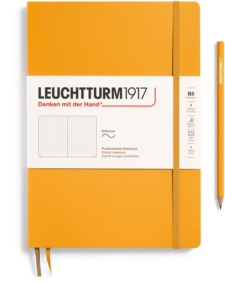 Leuchtturm1917 Rising Sun, Softcover, Composition (B5), 123 p., dotted