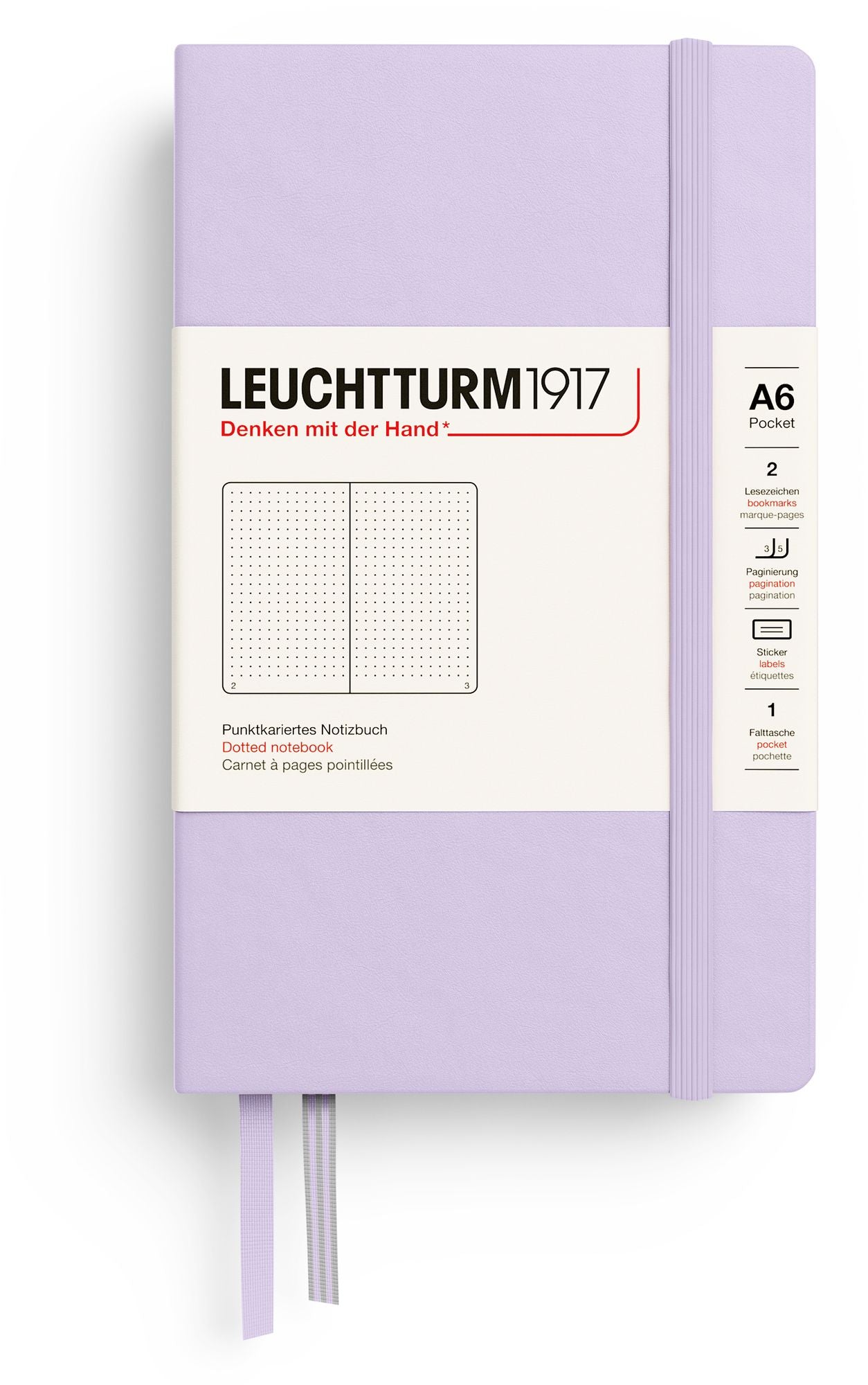 Lilac, Pocket (A6), 187 p., dotted