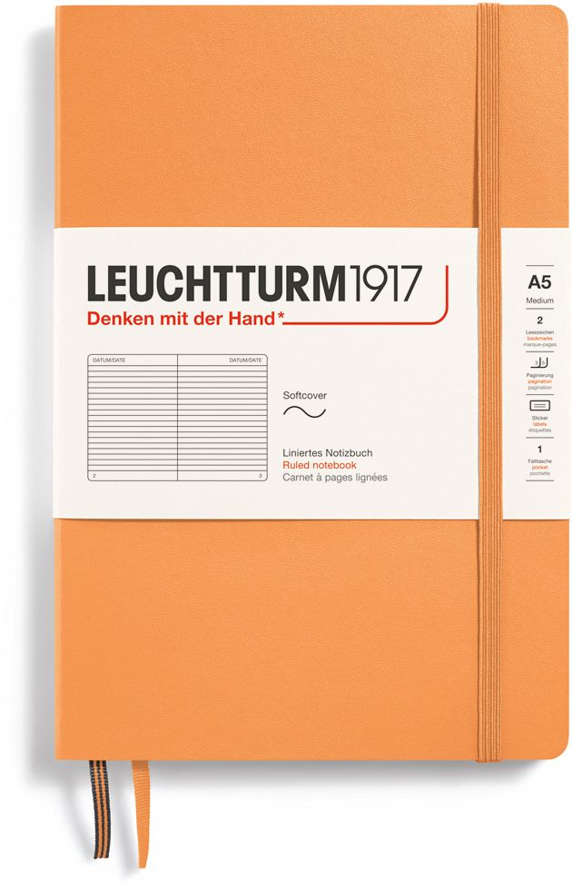 Apricot, Softcover, Medium (A5) 123 p., ruled