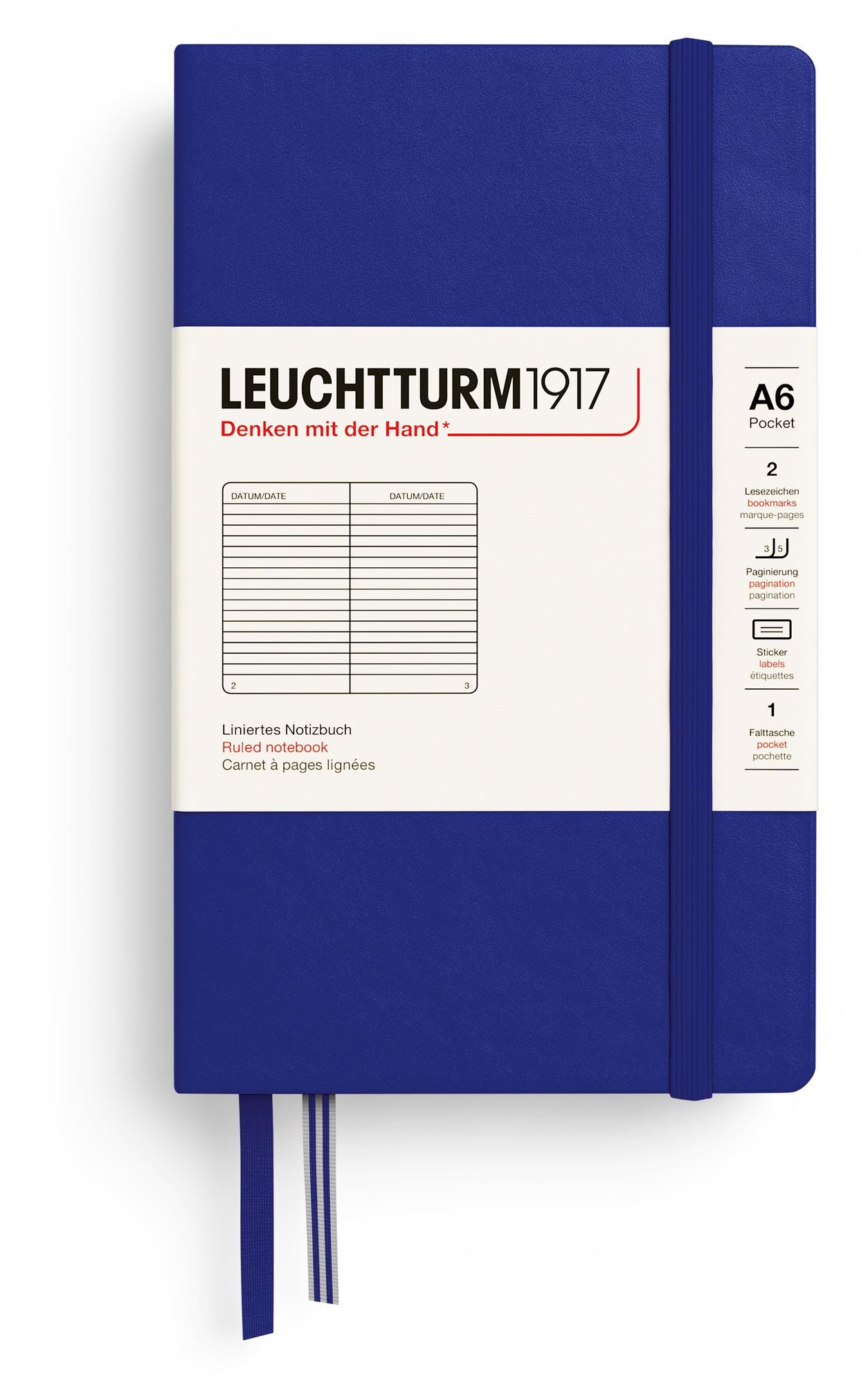 Ink, Pocket (A6), 187 p., ruled