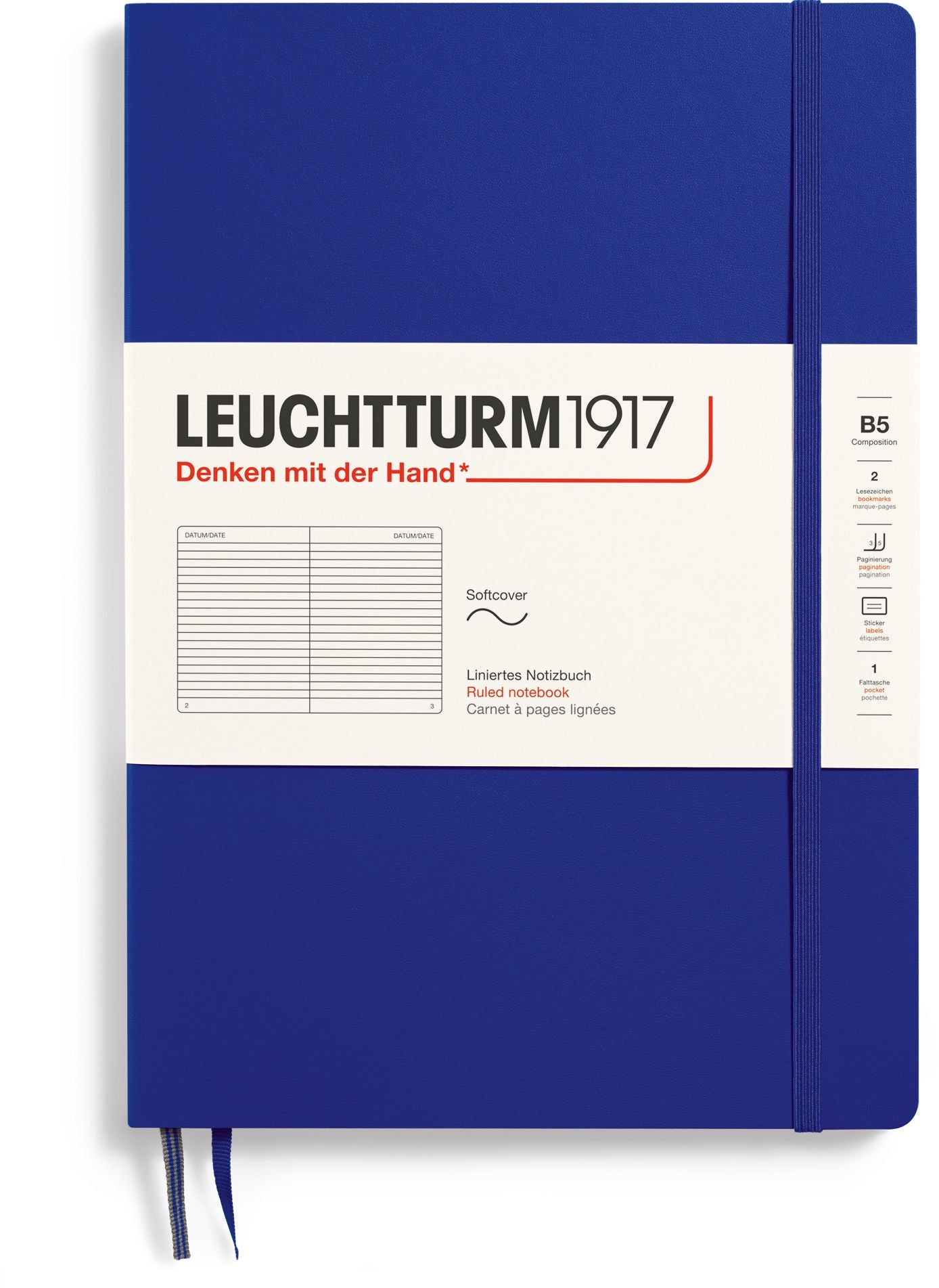 Ink, Softcover, Composition (B5), 123 p., ruled