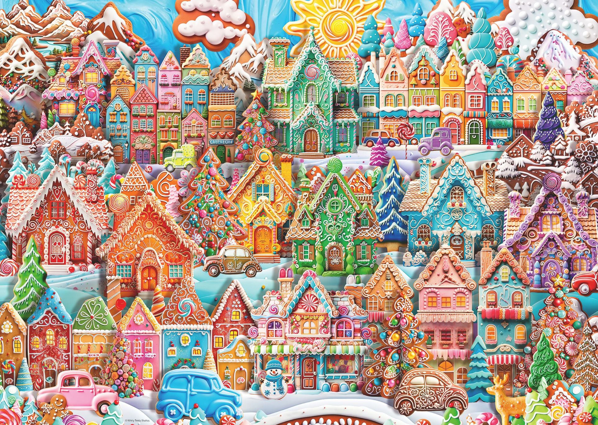 Christmas Cookie Village 1000 pc Puzzle
