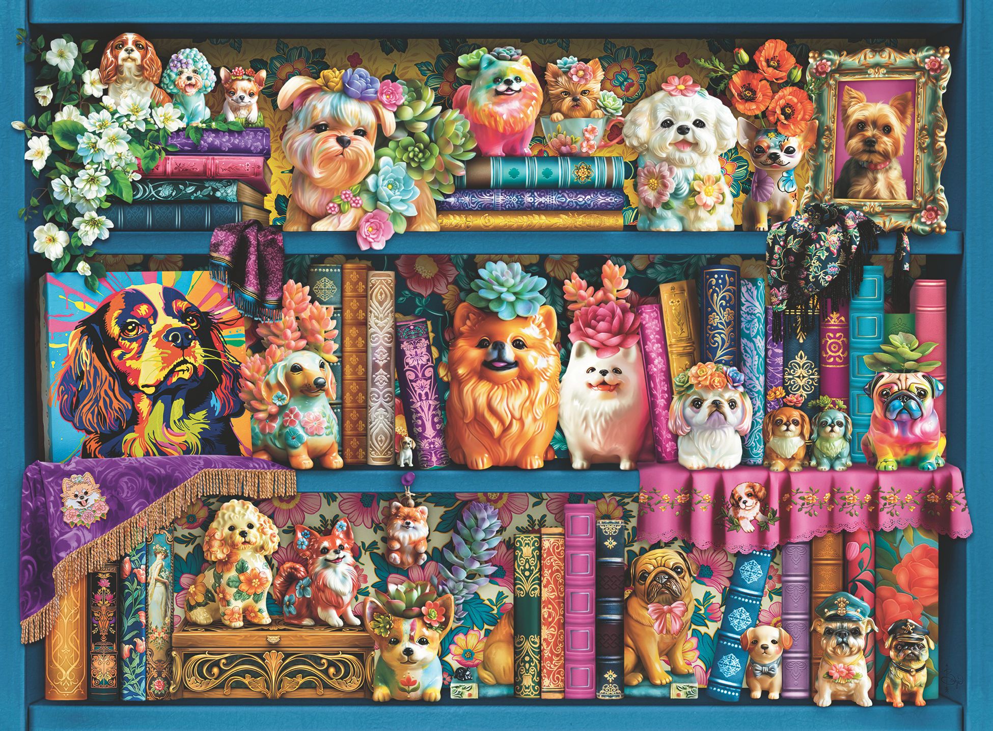 Precious Porcelain Pups 500 Piece Puzzle