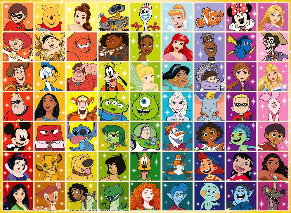Disney Multi Character 100pc
