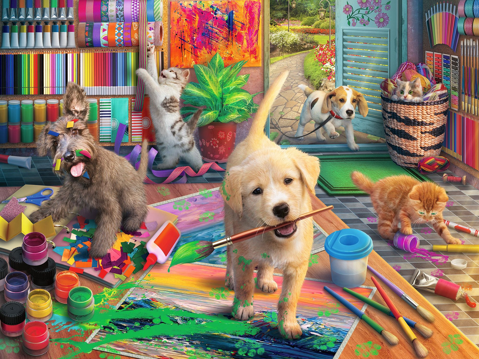 Cute Crafters 750 pc Large Format Puzzle