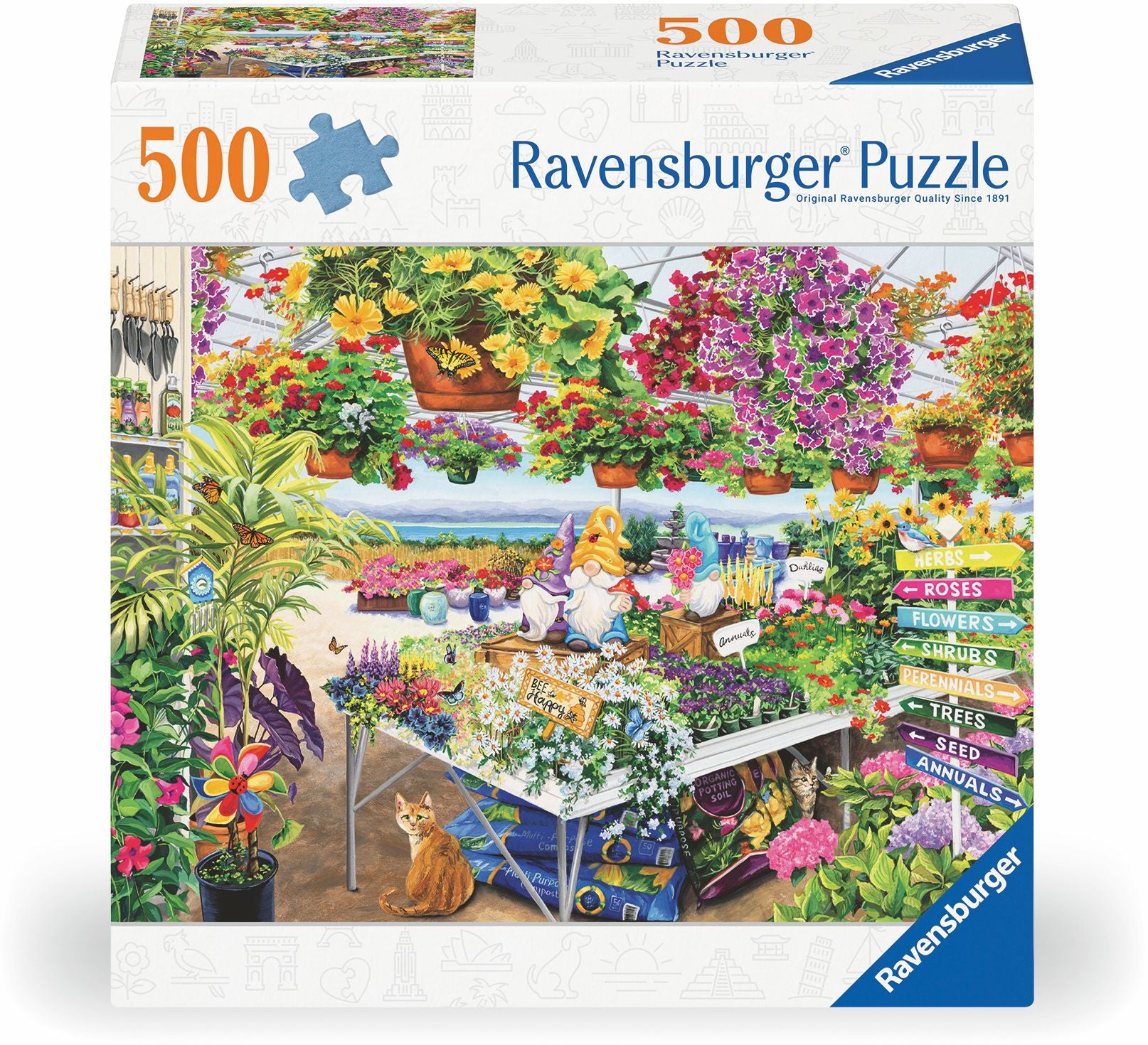 Garden Center Gnomes 500 Piece Puzzle
