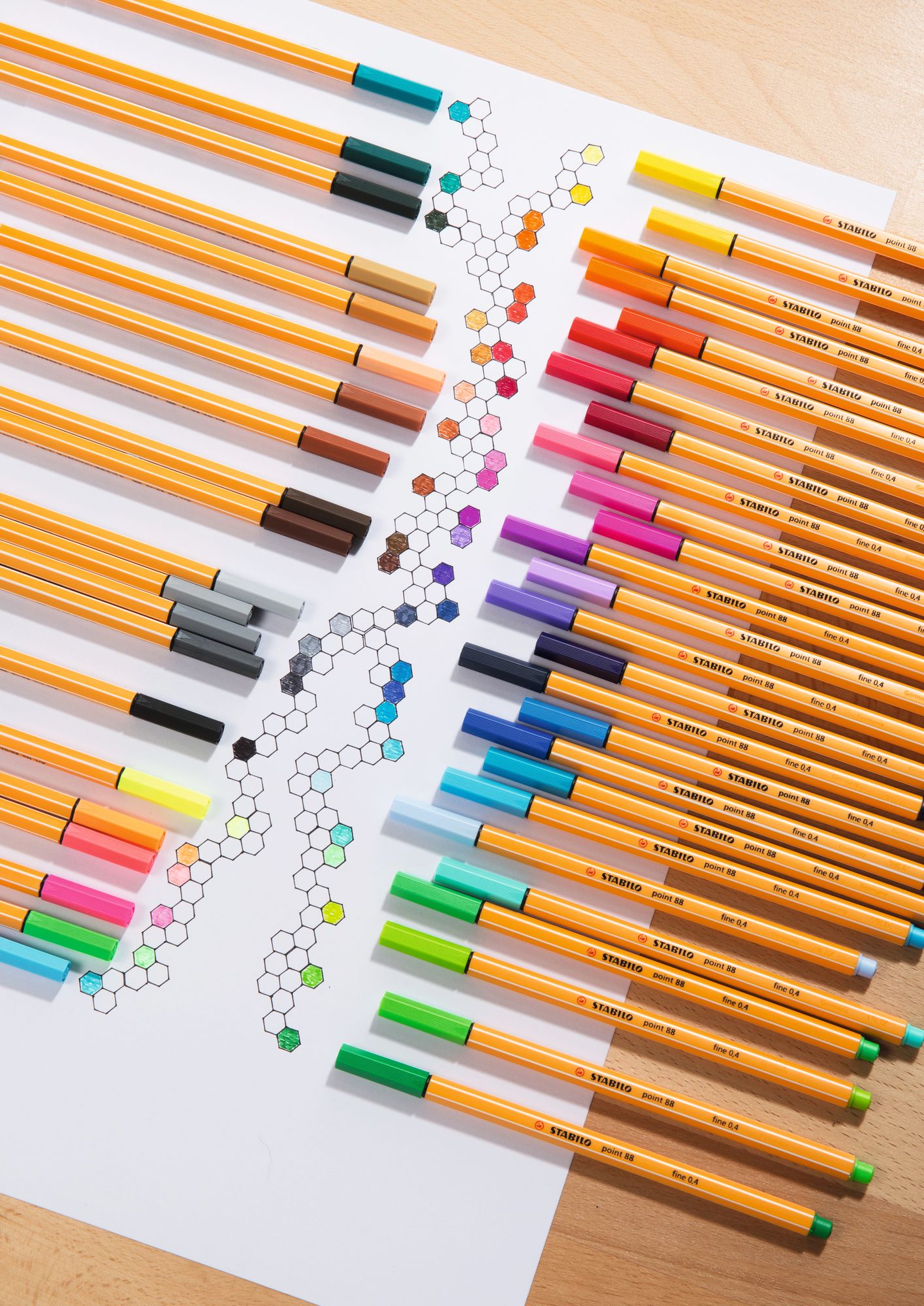 STABILO POINT 88 FINELINER 10 PIECE WALLET