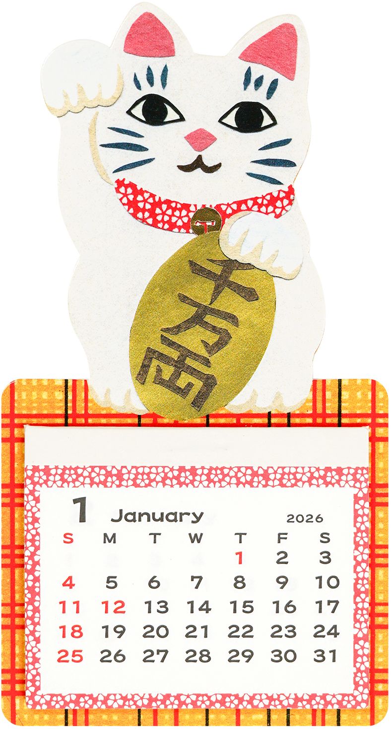 2026 MAGNET CALENDAR - MANEKI CAT