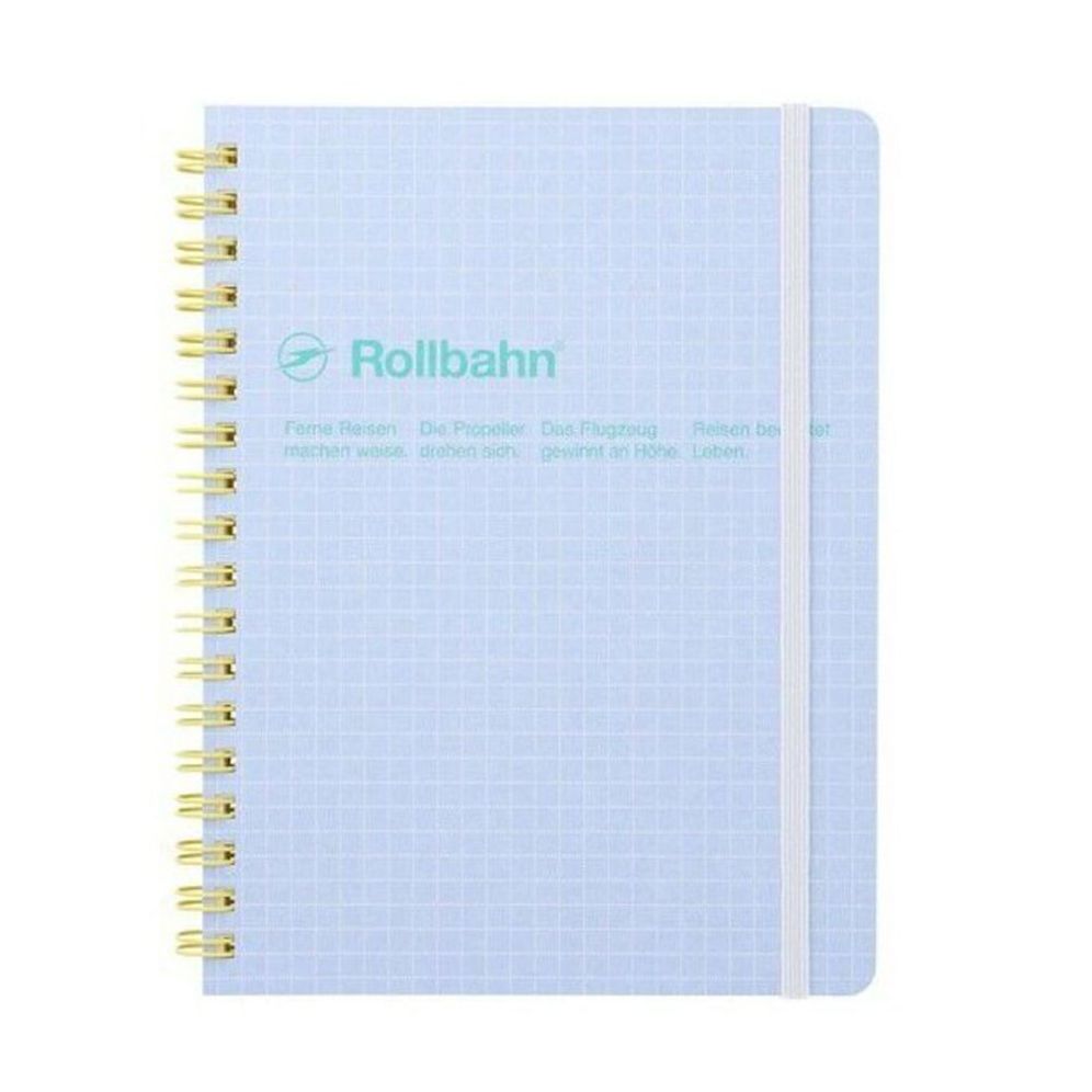 Rollbahn spiral bound notebook Scuola L - light blue