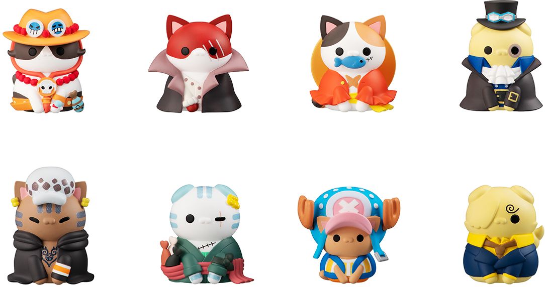 NyaPieceNyan! Vol. 1 - I'm gonna be King of Paw-rates!! "One Piece", Megahouse Mega Cat Project Blind Box