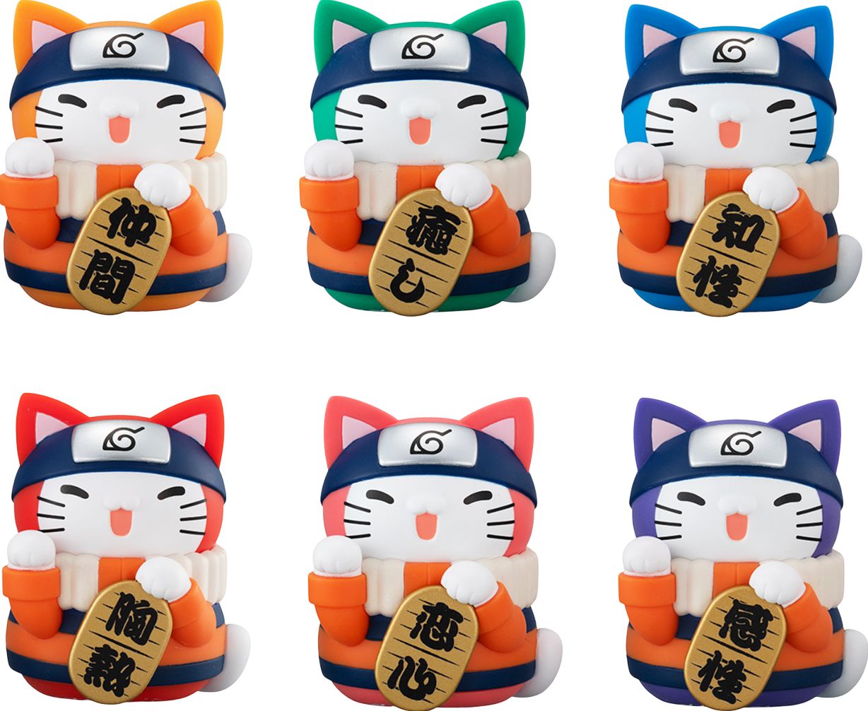 Nyaruto! Colorful Fortune Cat "Naruto", Megahouse MEGA CAT PROJECT Blind Box