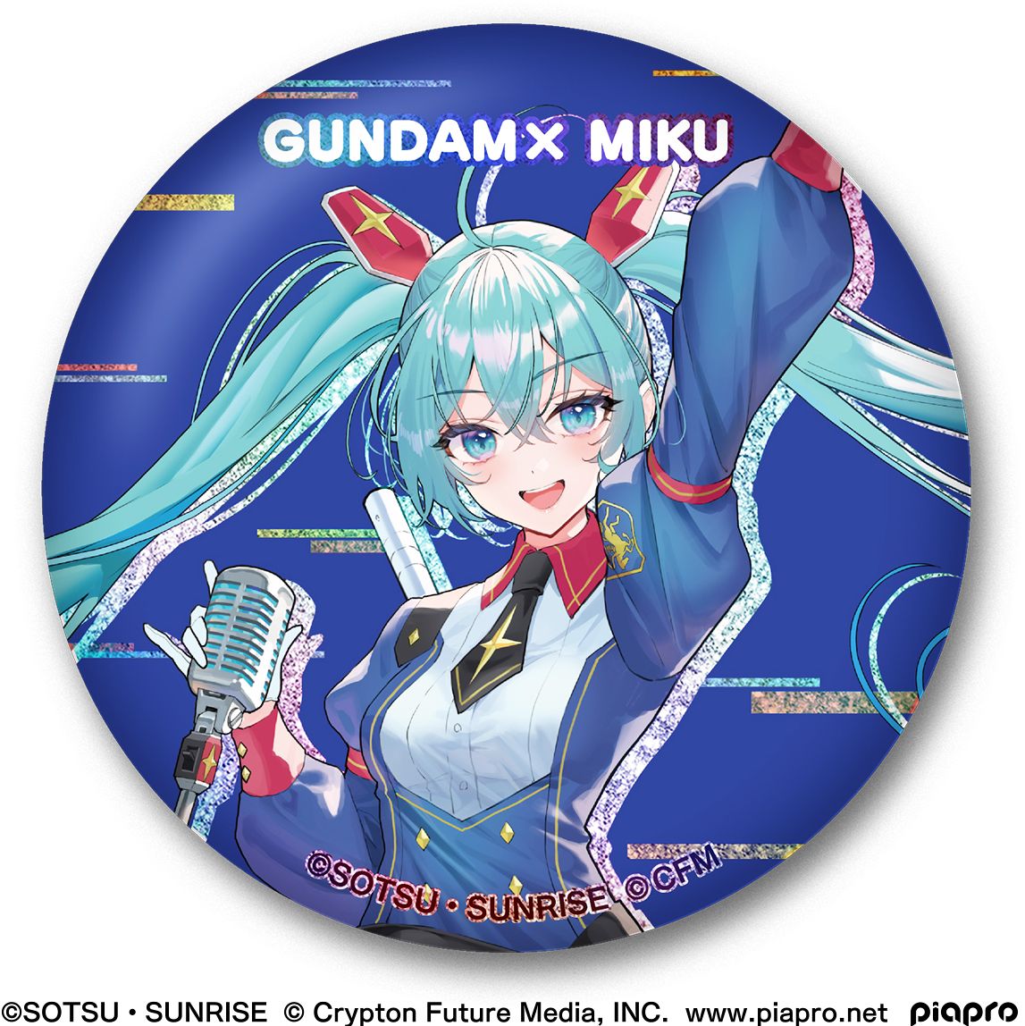 Gundam x Miku Memorial Can Badge Set "Gundam", Bandai Shokugan Can Badge