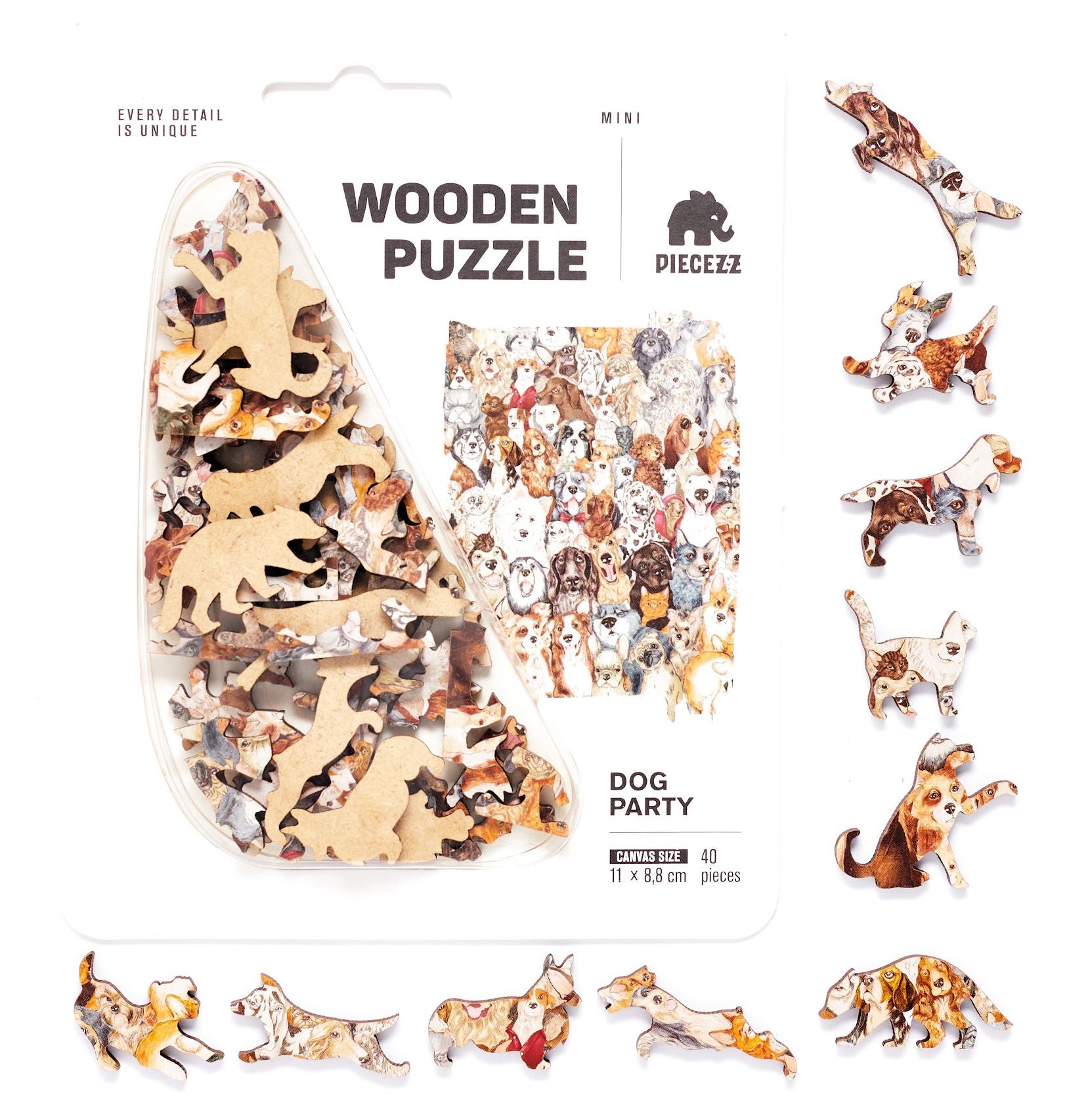 PIECEZZ DOG PARTY 40 PIECE PUZZLE