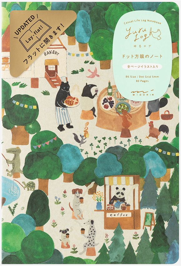 Yuru Log Notebook B6 Forest Animal