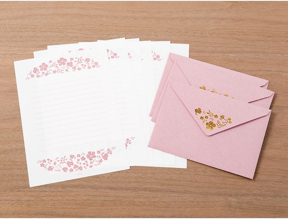 Midori Floral Letter Writing Set