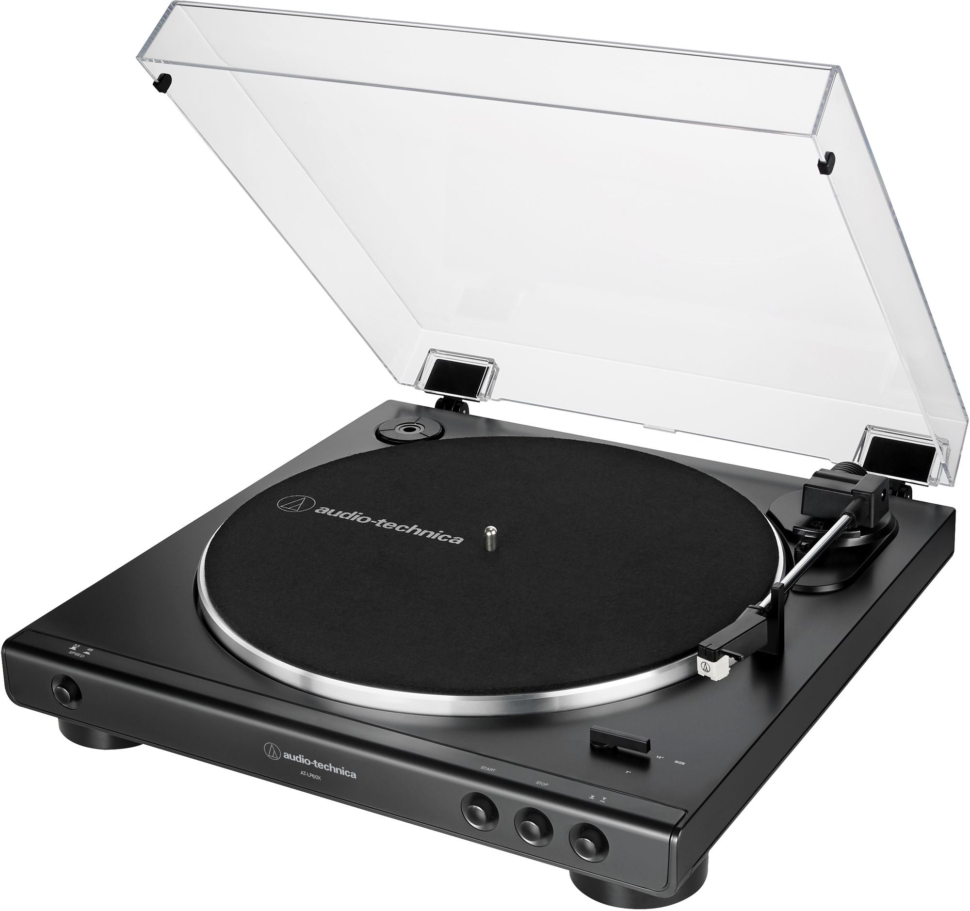 Audio-Technica AT-LP60X-BK Fully Automatic Belt-Drive Stereo Turntable - Black