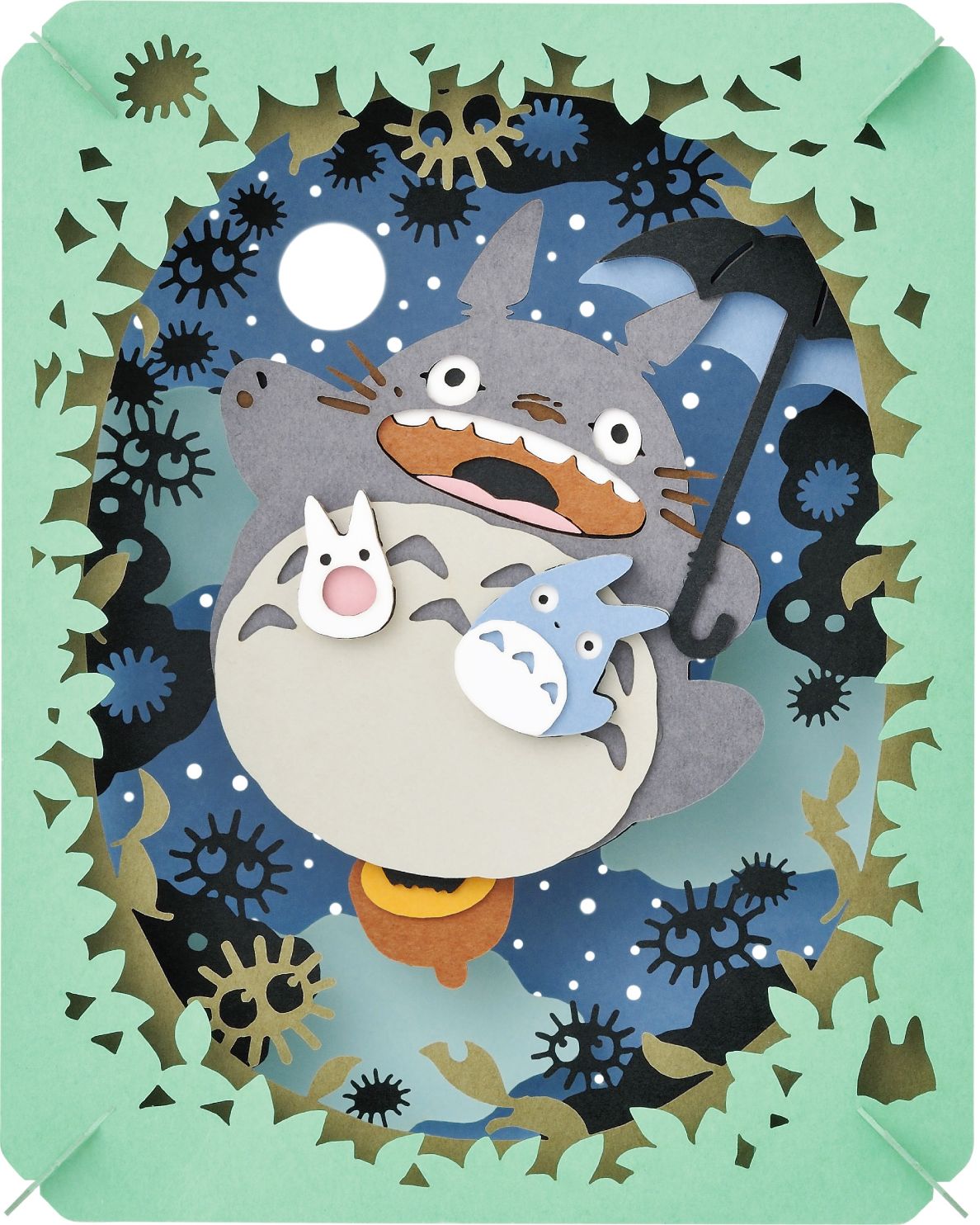 "My Neighbor Totoro" Totoro Illuminated by the Moon Ensky Paper Theater