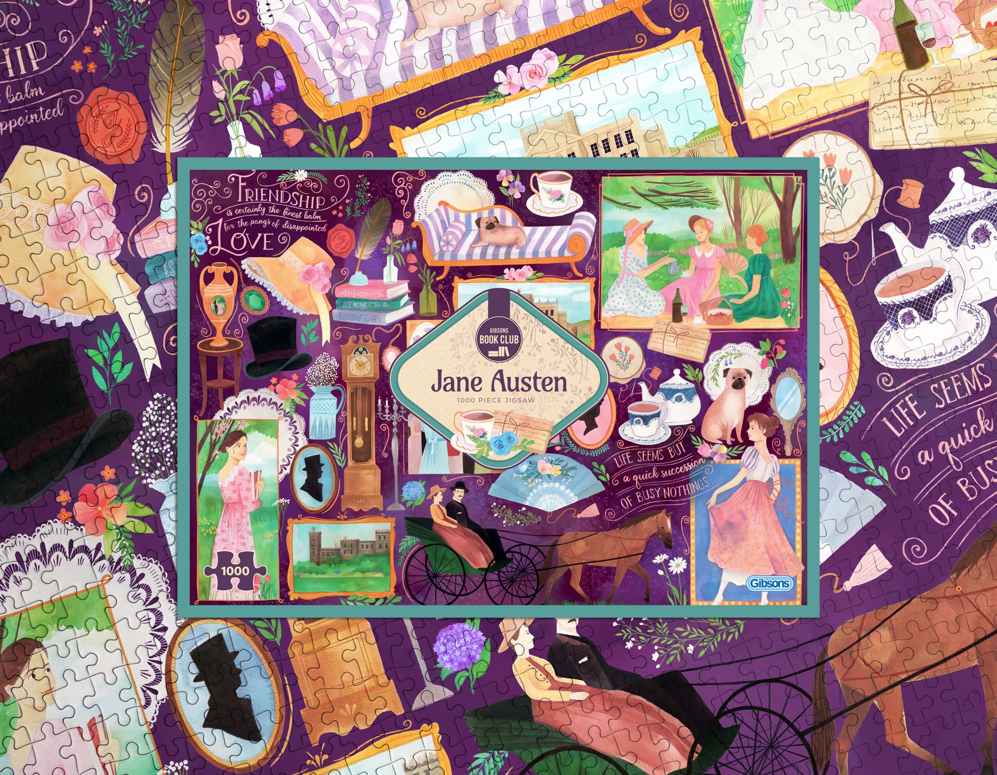 Jane Austen 1000 Piece Jigsaw Puzzle