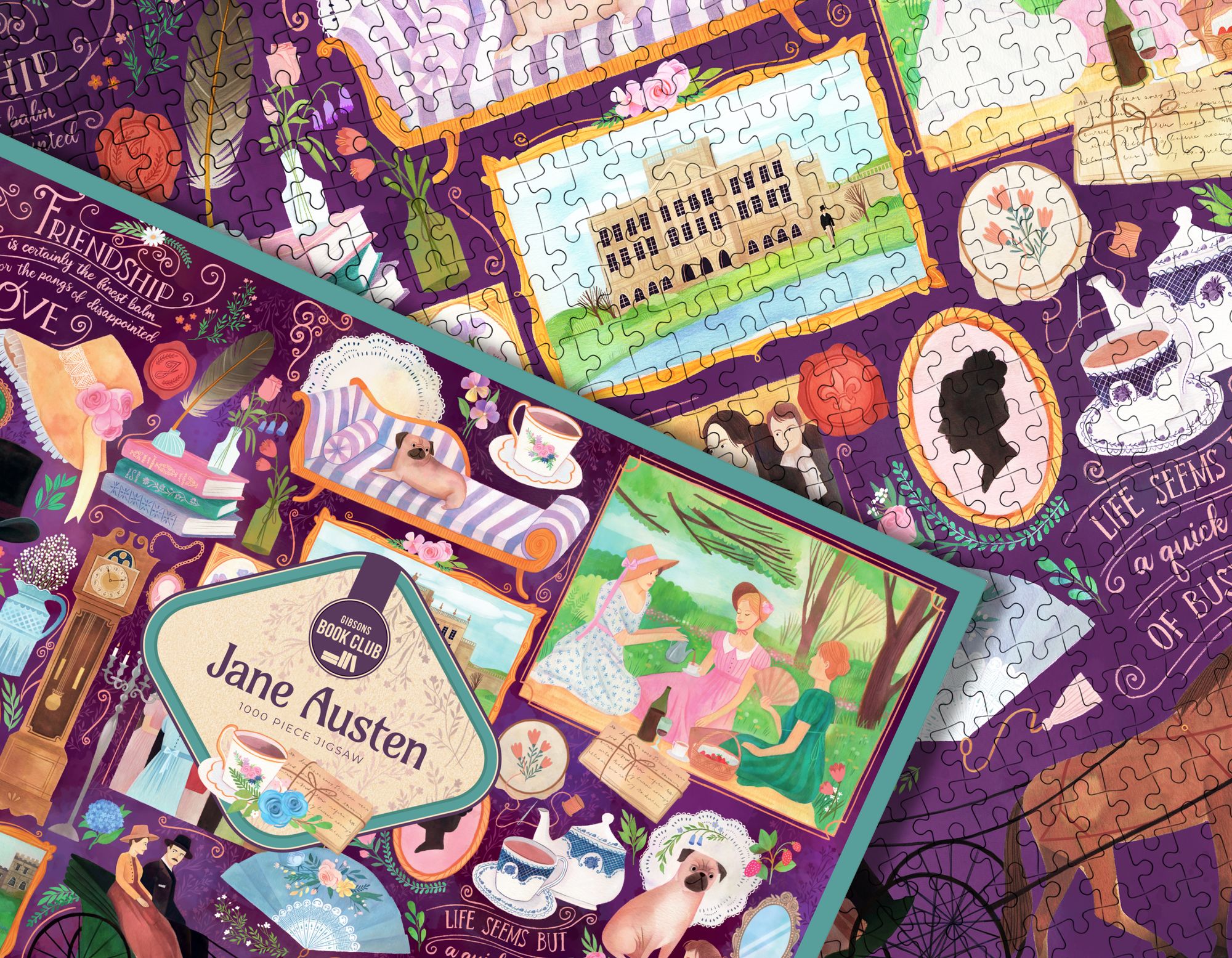 Jane Austen 1000 Piece Jigsaw Puzzle