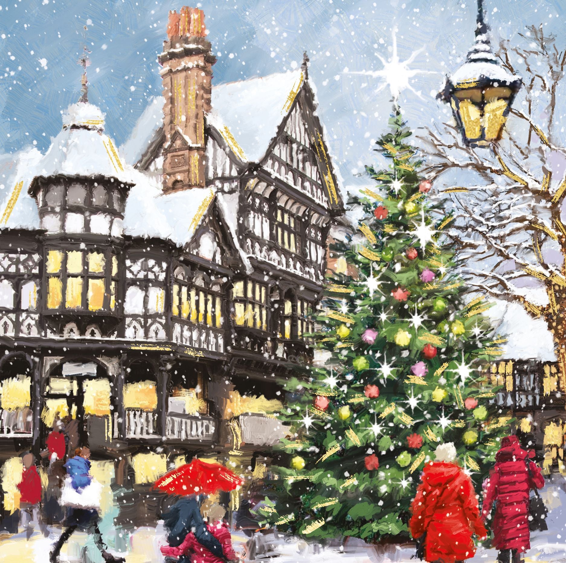 Winter Scenes 12 Deluxe Boxed Cards