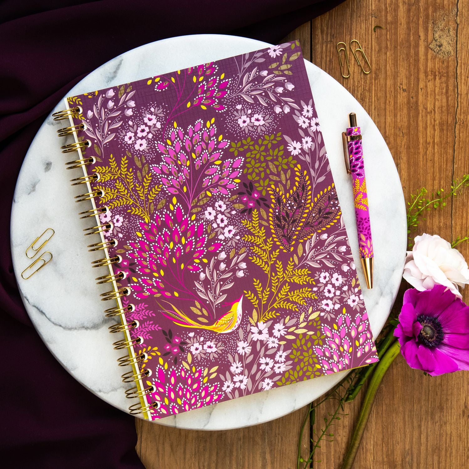 Haveli Garden Wire Spiral Notebook