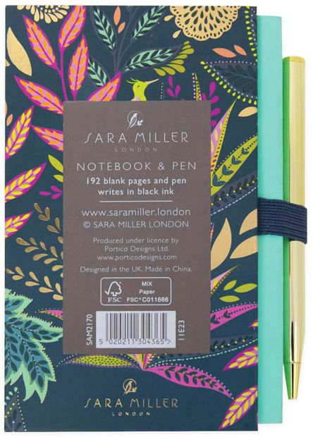 Sara Miller Savana Mini Notebook with pen