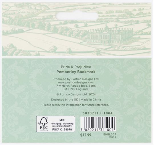 Pemberley Laser Cut Bookmark