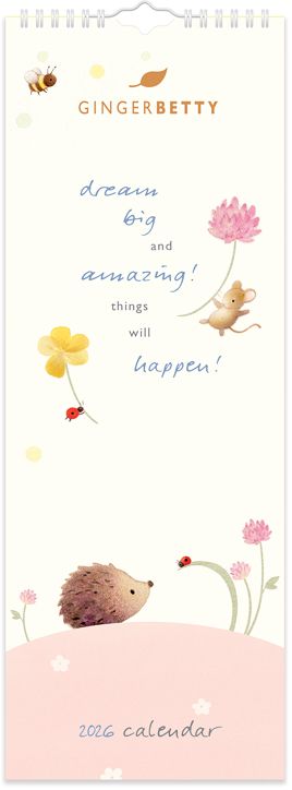 2026 Ginger Betty Slim Calendar