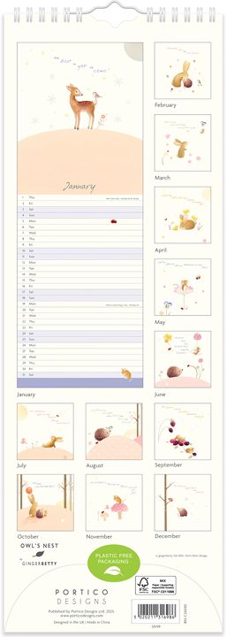 2026 Ginger Betty Slim Calendar