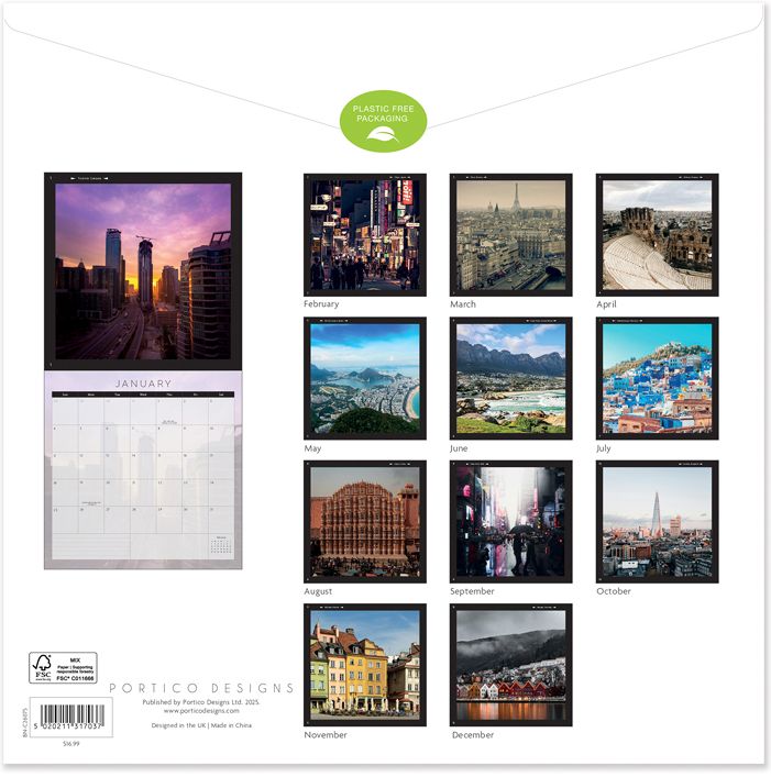 2026 Beautiful Cities SQ Calendar