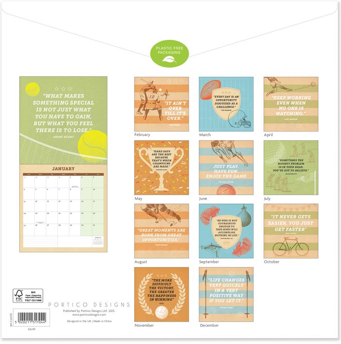 2026 Sports Quotes SQ Calendar