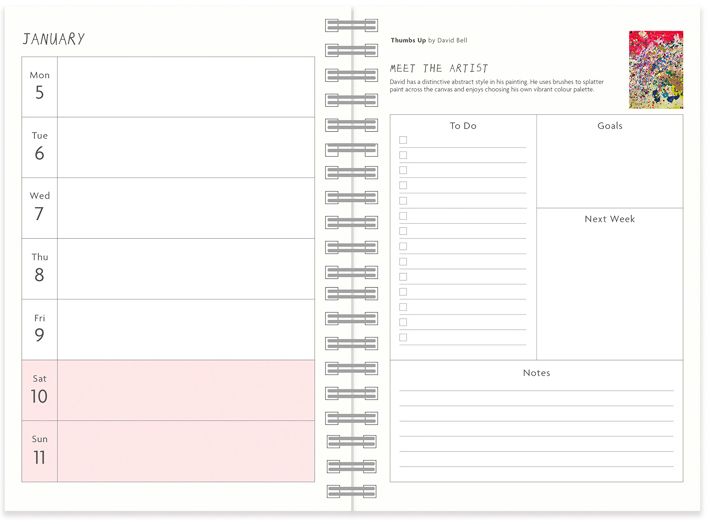 2026 Arthouse Unlimited A5 Wiro Diary
