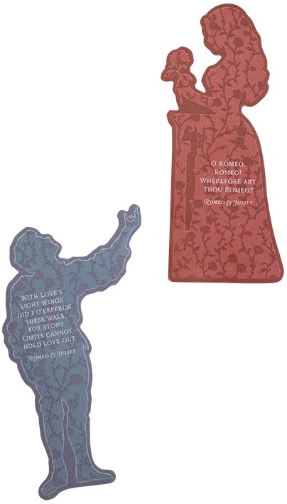 Romeo and Juliet Set of 2 Bookmarks