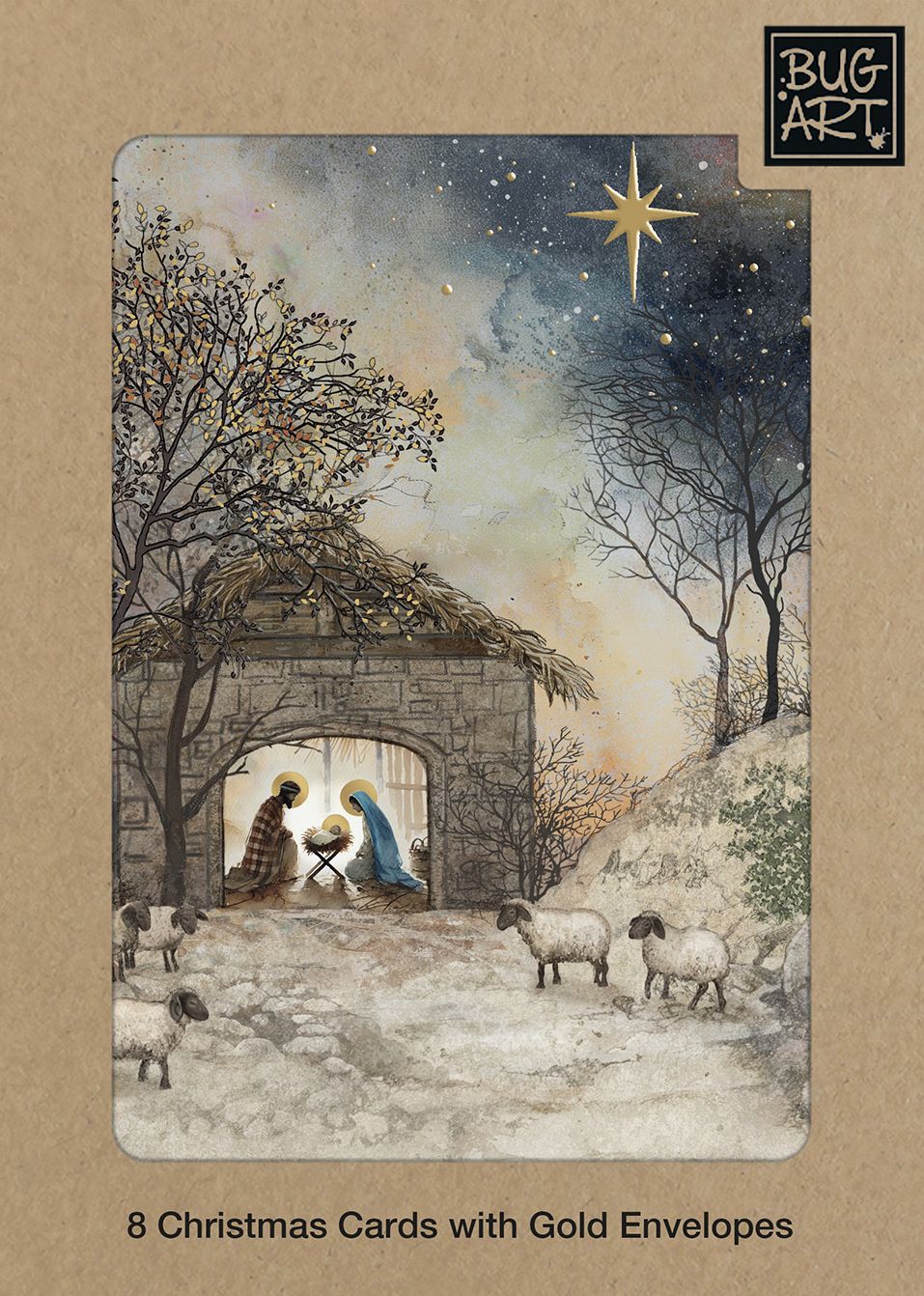 Nativity Stable Bug Art Boxed Set of 8