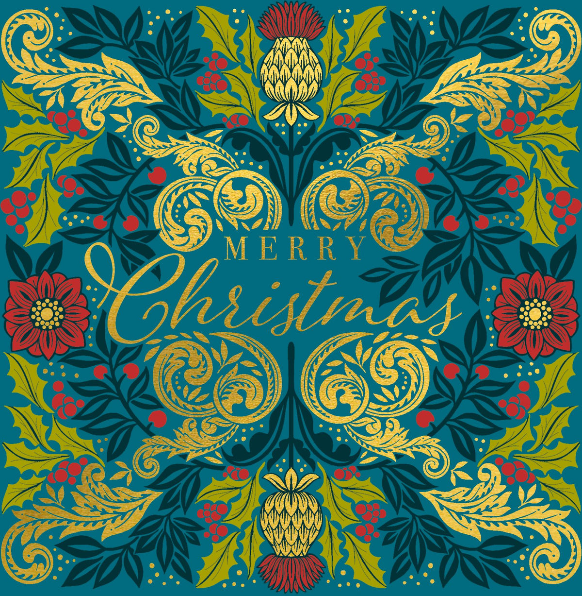 Highland Floral Luxe Holiday Boxed Cards Set of 8
