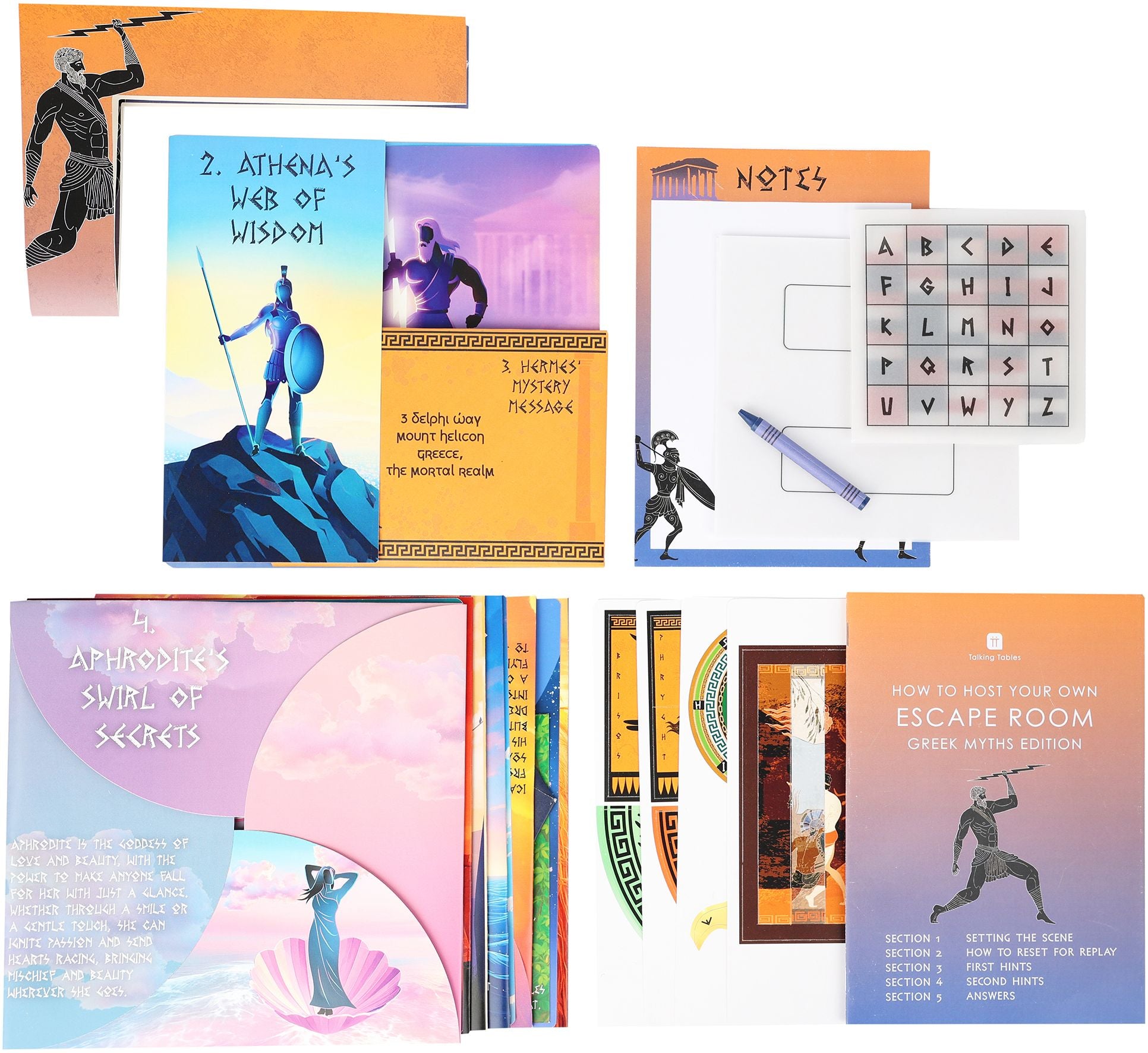 Host Your Own Family Escape Room-Greek Myths Edition by Talking Tables