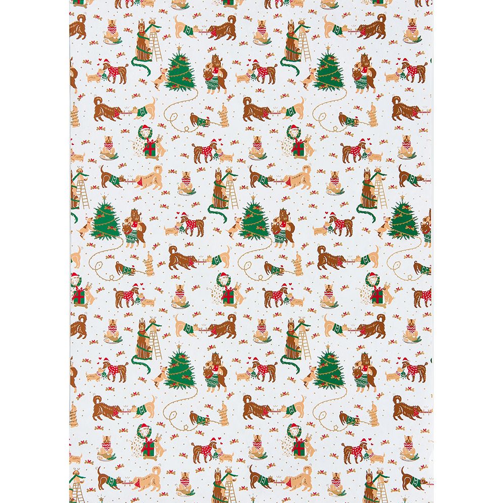 Christmas Dogs Handmade Paper