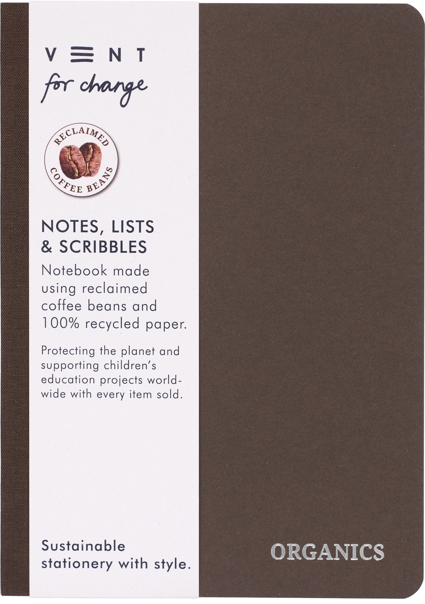 Organics Coffee Recycled A5 Notebook