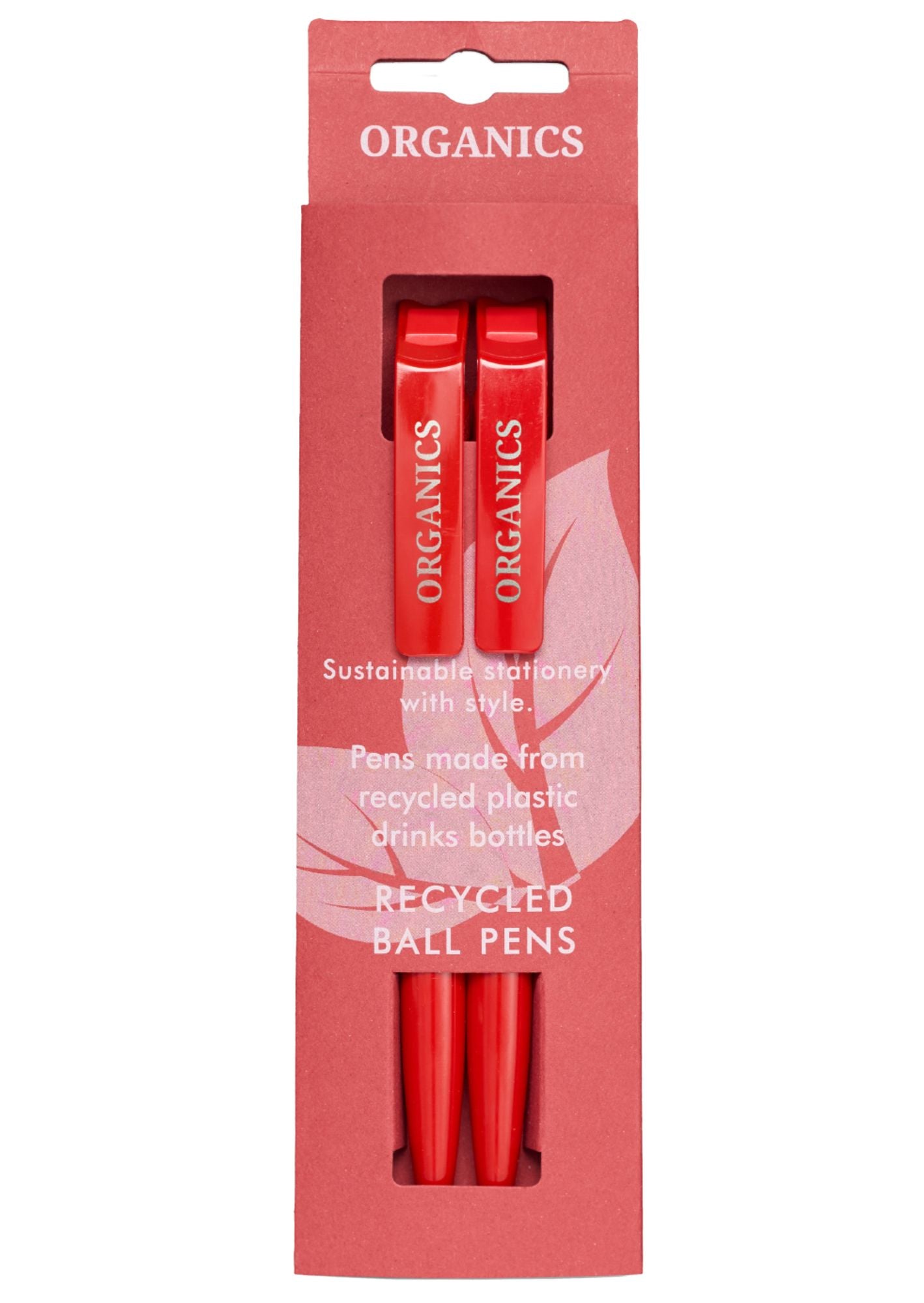 Organics Cherry Recycled Pens S/2