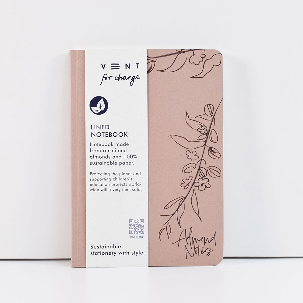 A5 Environotes Reclaimed Almond Waste Notebook