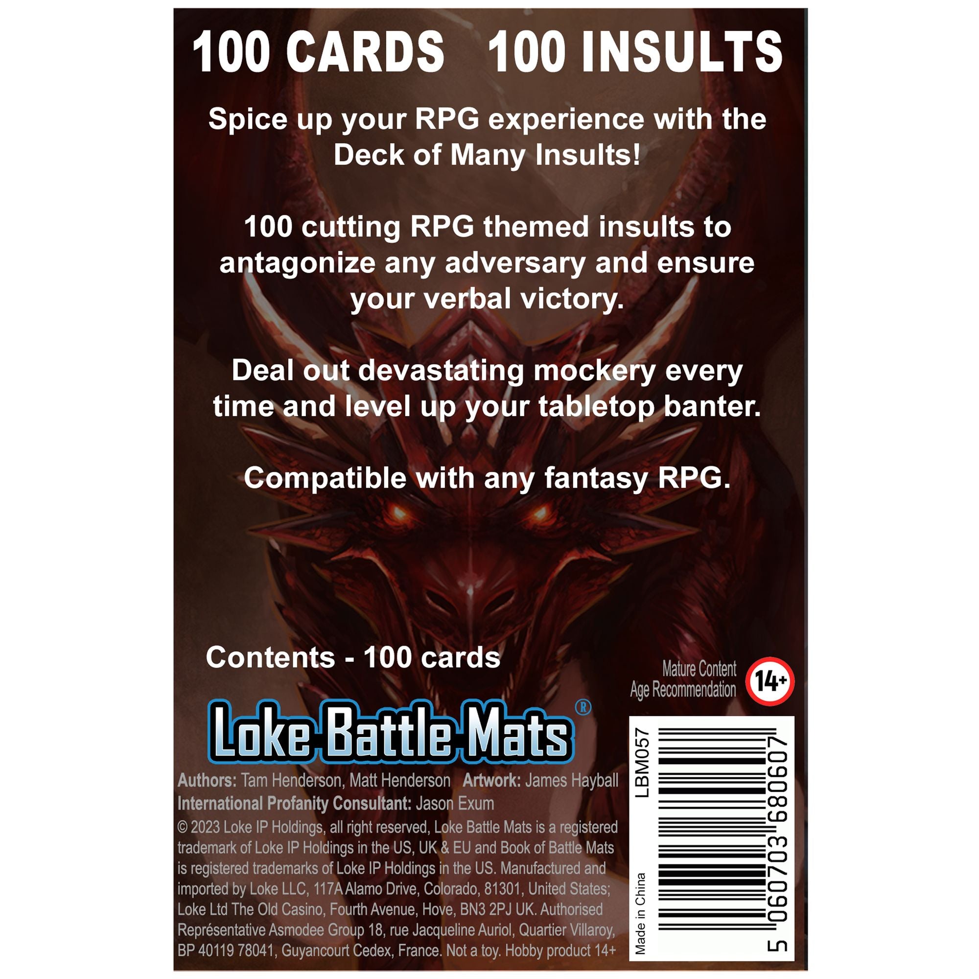 Deck of Many Insults